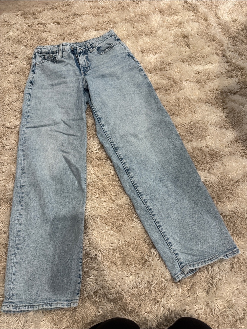 Old Navy Light Blue Wide-Leg Jeans